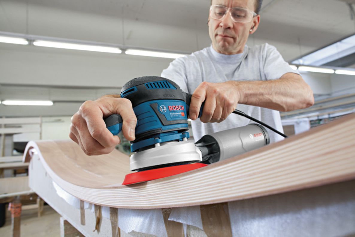 Bosch Blue 060137B201 GEX 40-150 profesionālā orbitālā slīpmašīna 150 mm L veida kastē