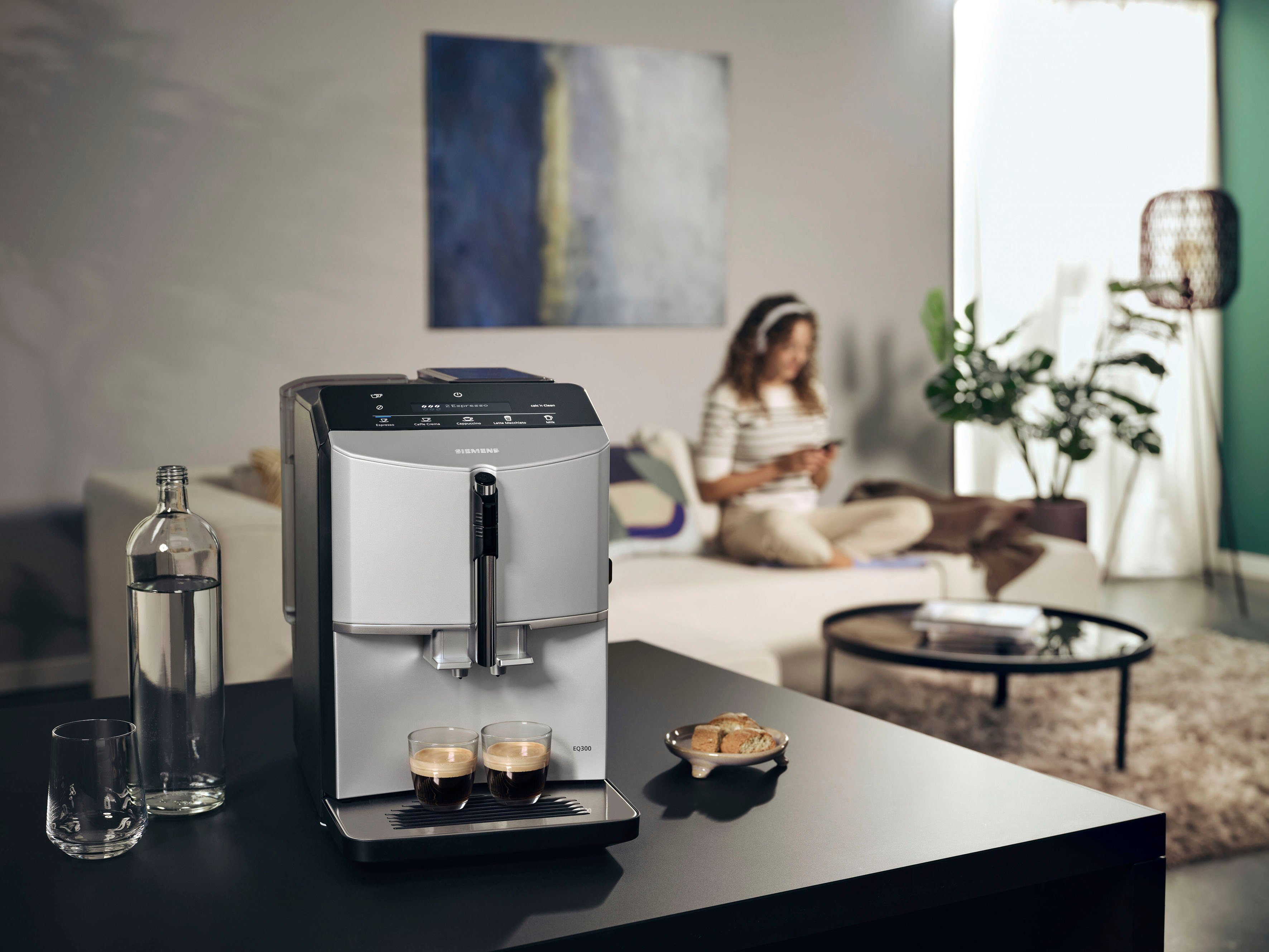 SIEMENS Kaffeevollautomat TF303E01, Daylight silver