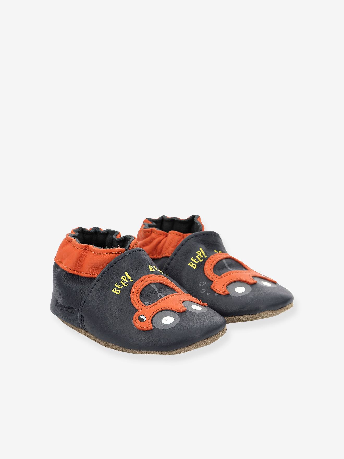 Robeez Baby Krabbelschuhe BEEP BEEP ROBEEZ, Hausschuhe - marine