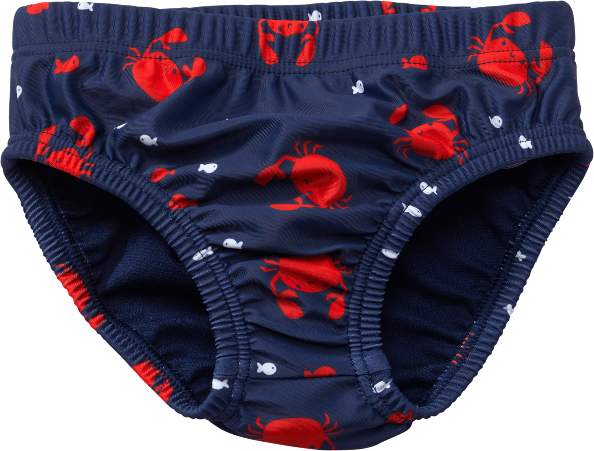 Schwimmwindel mit Krebs-Muster, blau, Gr. 86/92, 1 St