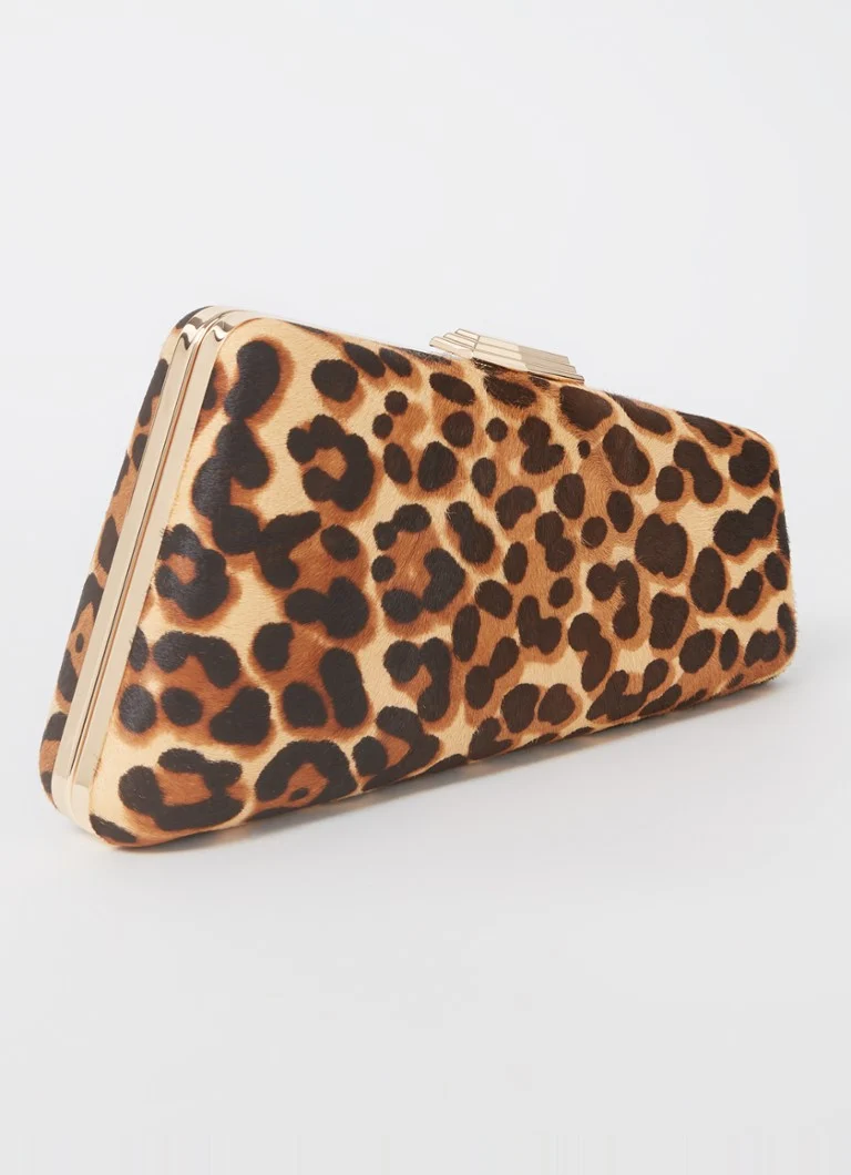 Dune London Balancing leather clutch