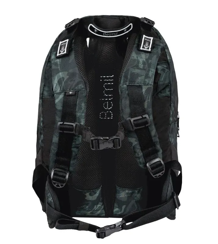 Belmil Premium Backpack & Fanny Pack Ruck﻿sack 2-tlg - Grey Stone