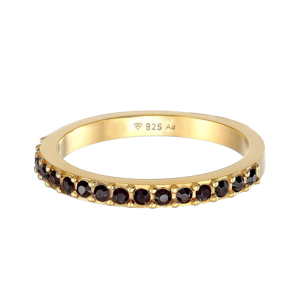 Elli Elli Bague Bracelet femme Memoire avec cristaux en argent sterling 925 Bague