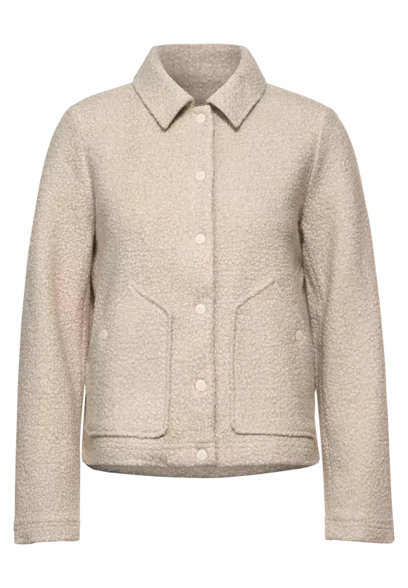 CECIL Jacke in Curly Wolloptik