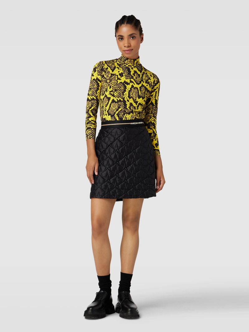 Longsleeve mit Animal-Print in gelb