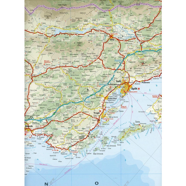 Kroatien 1 : 300.000 / 700.000 - Straßenkarte