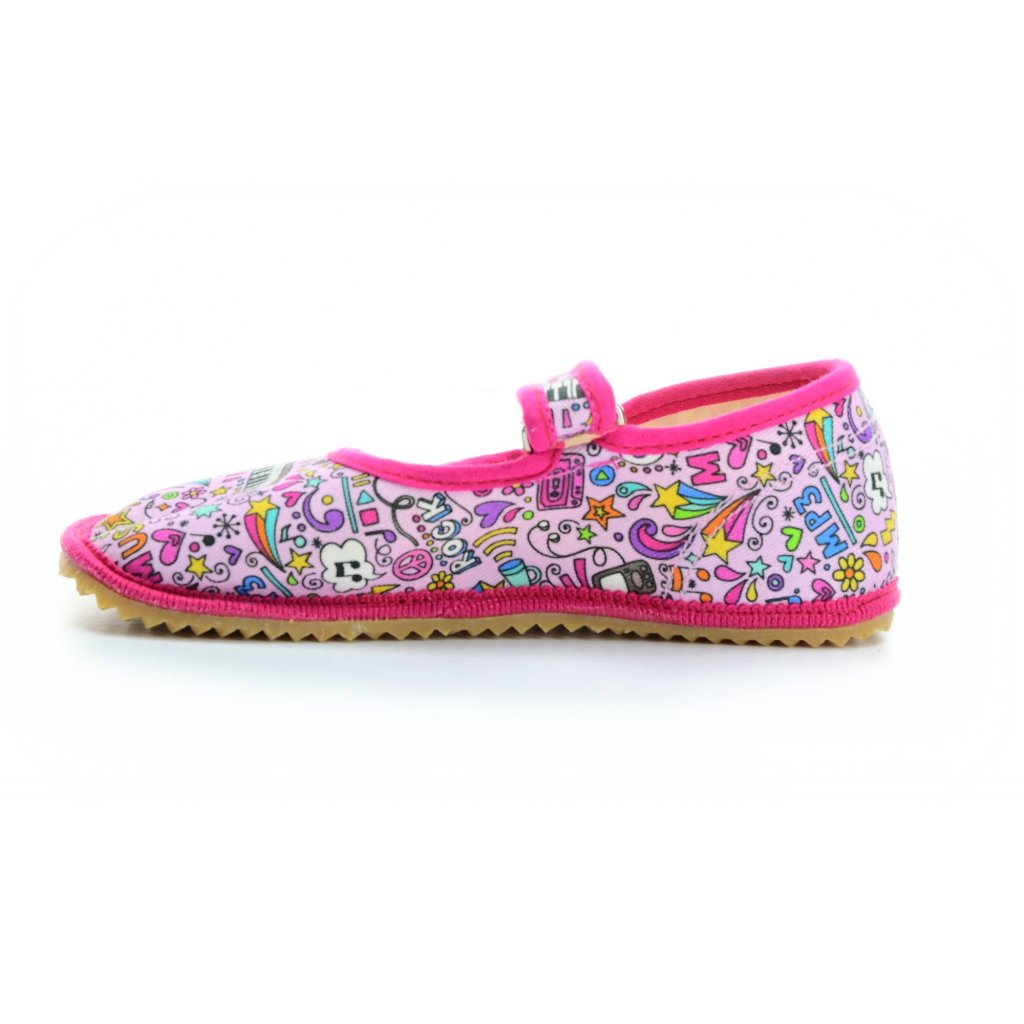 Beda Music Canvas Hausschuhe / Ballerinas (BF-060010/BA)