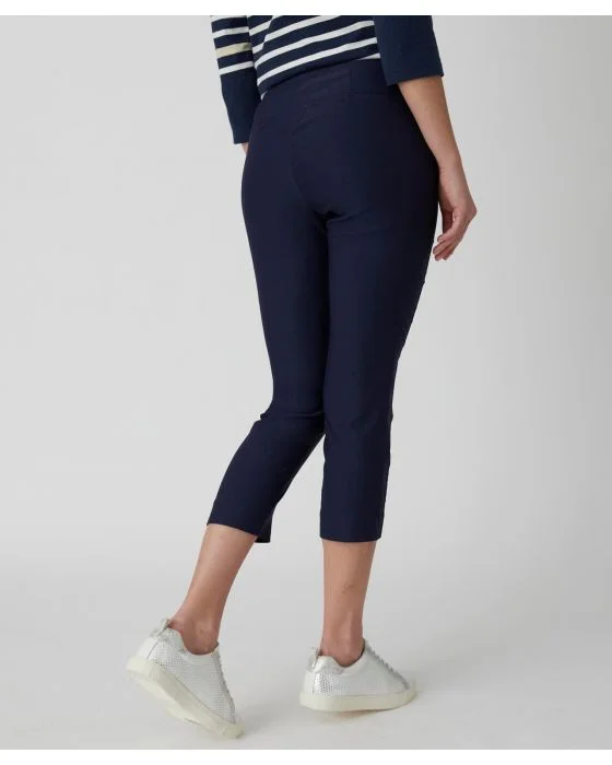 Pantacourt toile stretch