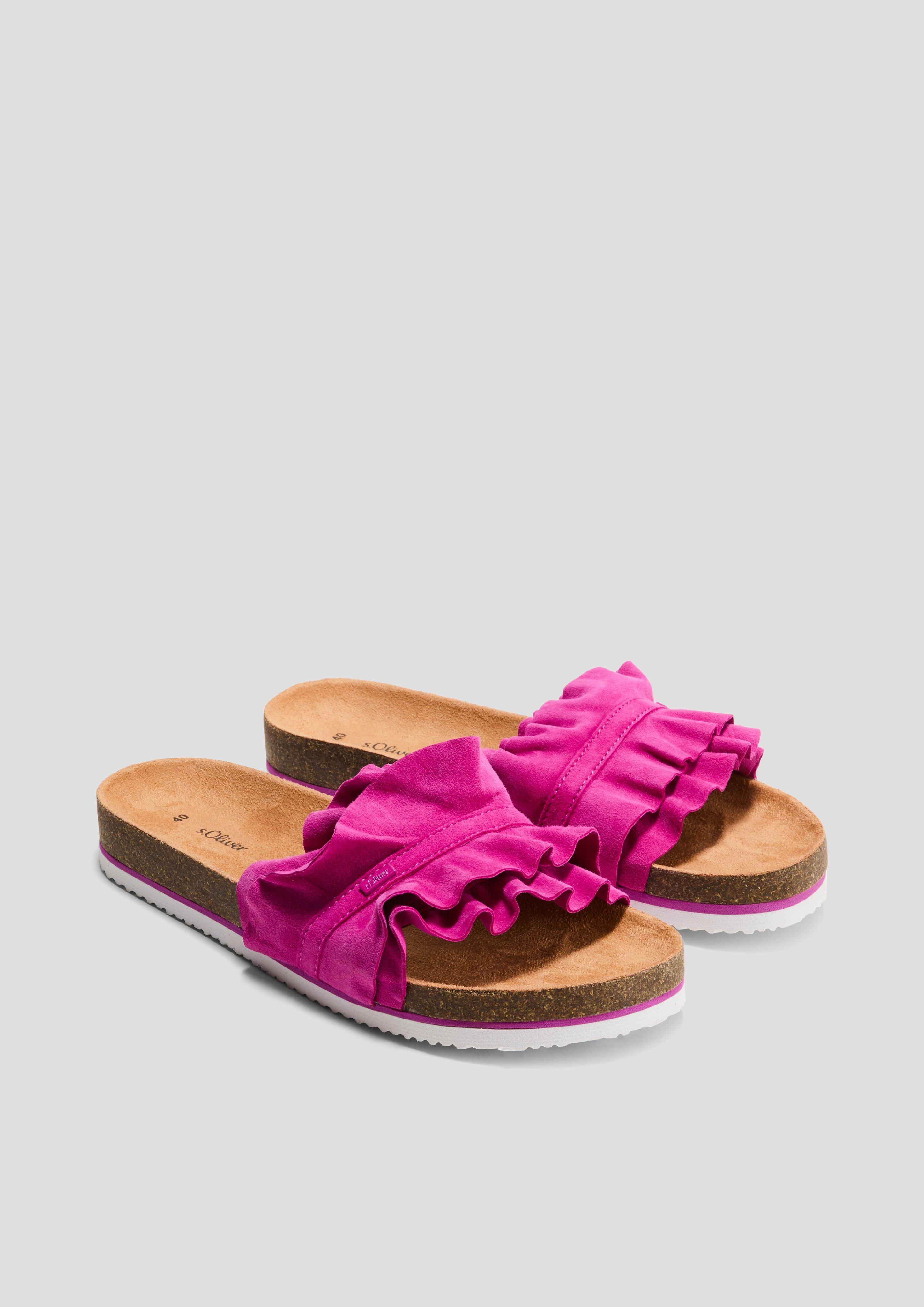 Pantoletten mit Volants  1235067-532