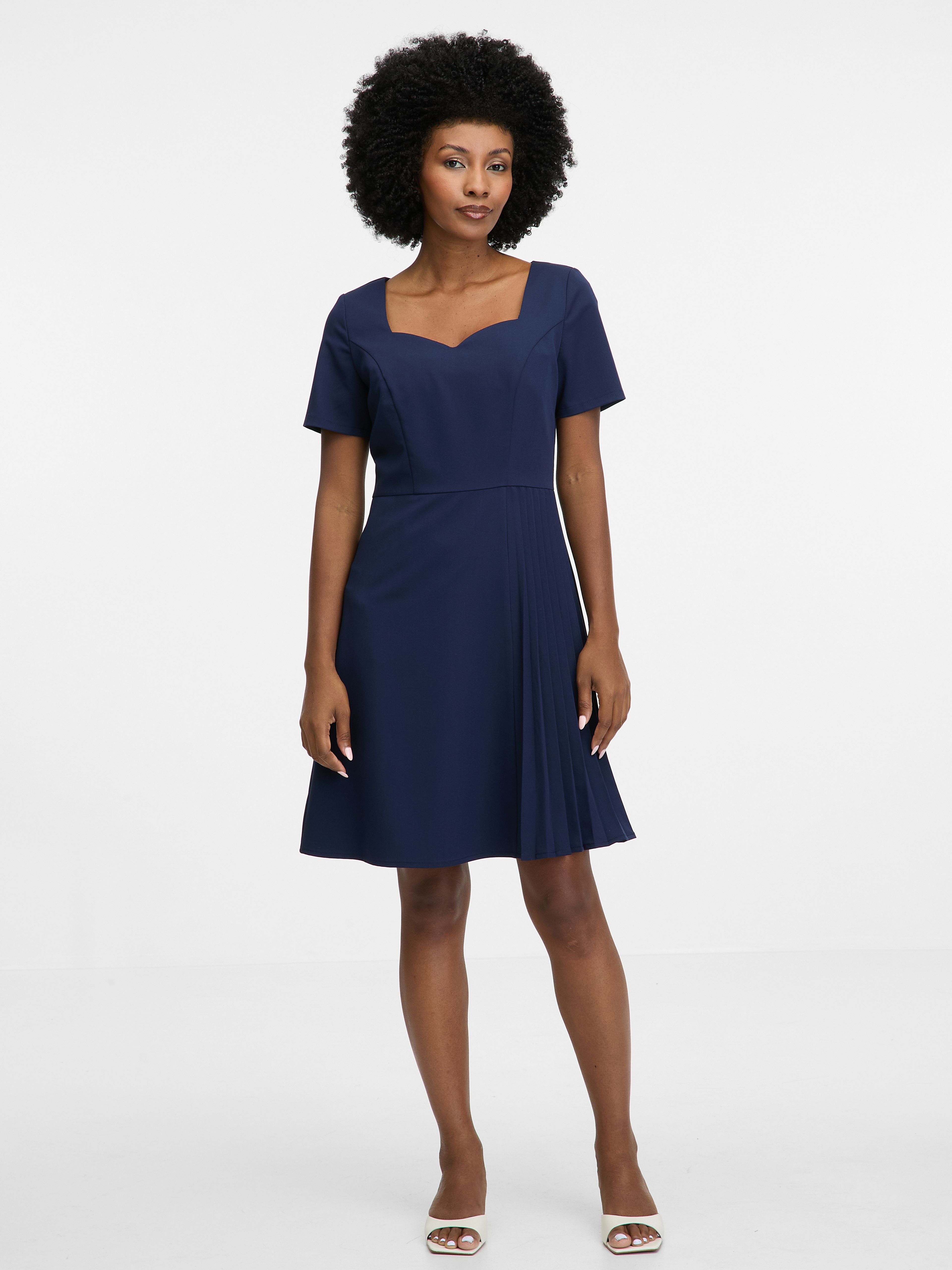 Blaues knielanges Kleid ORSAY
