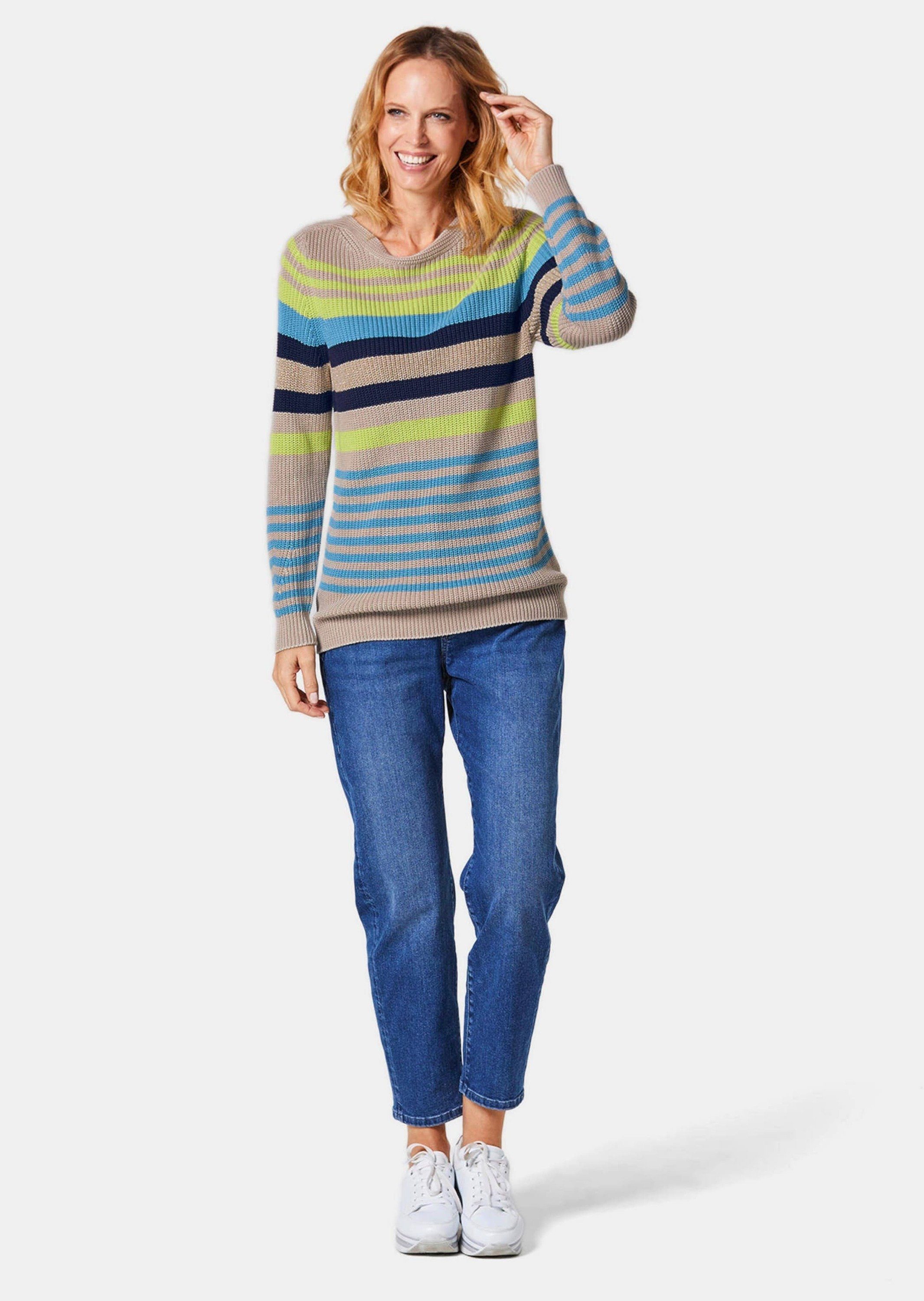 GOLDNER Strickpullover Ringelpullover