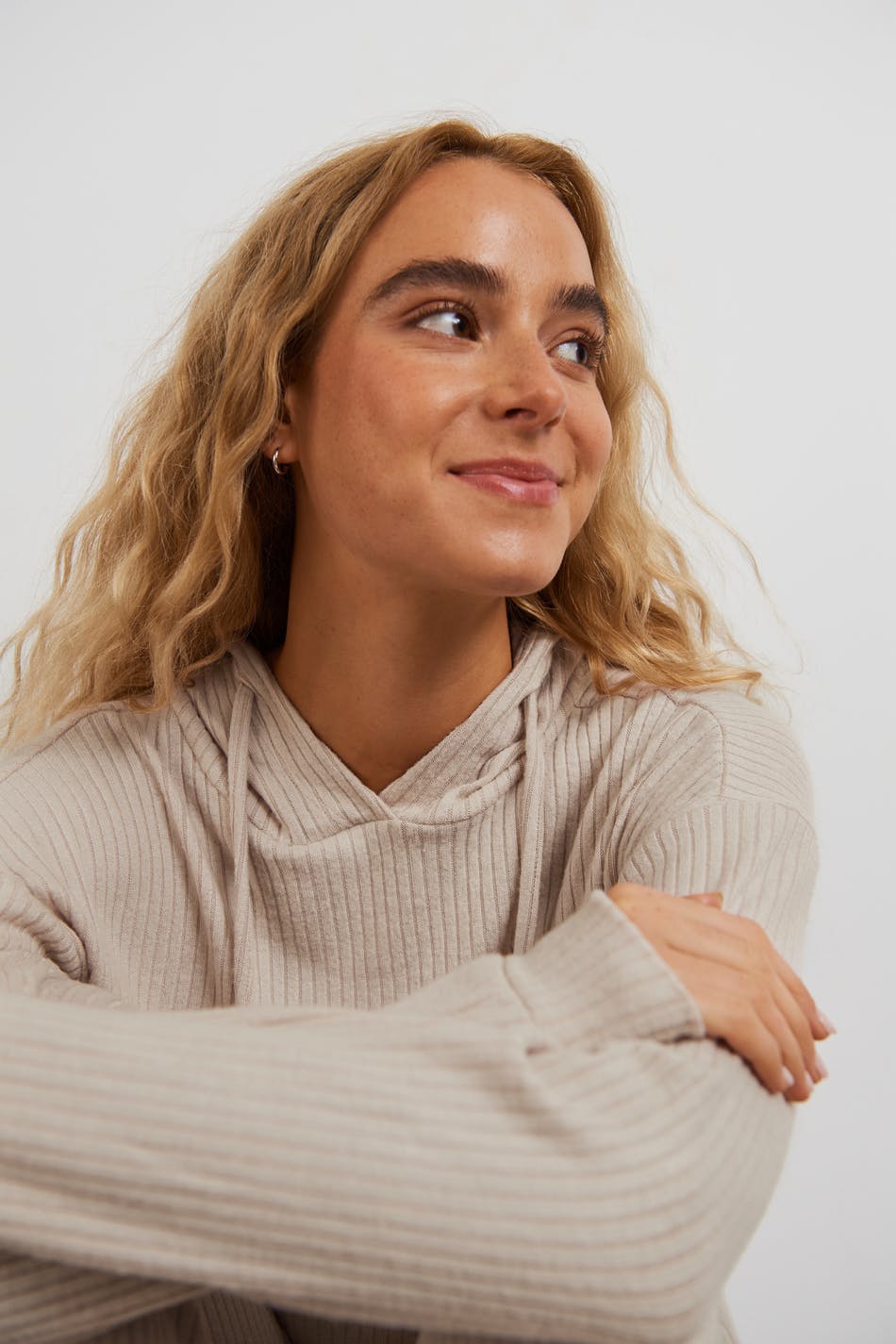 Stina rib hoodie