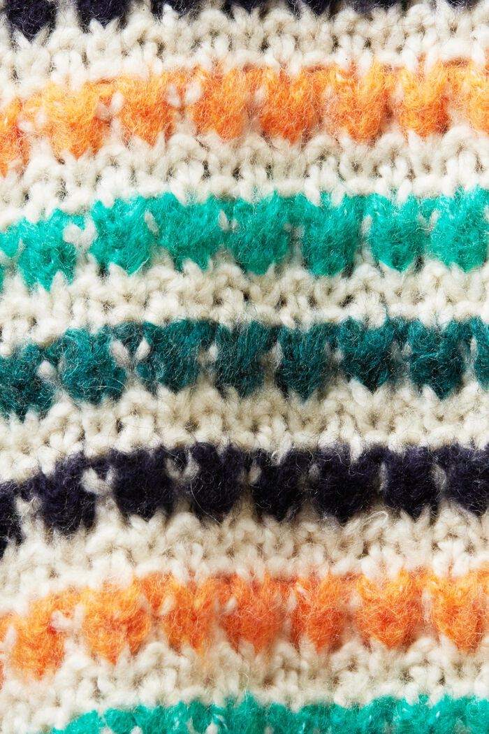 Langer Cardigan mit Streifen