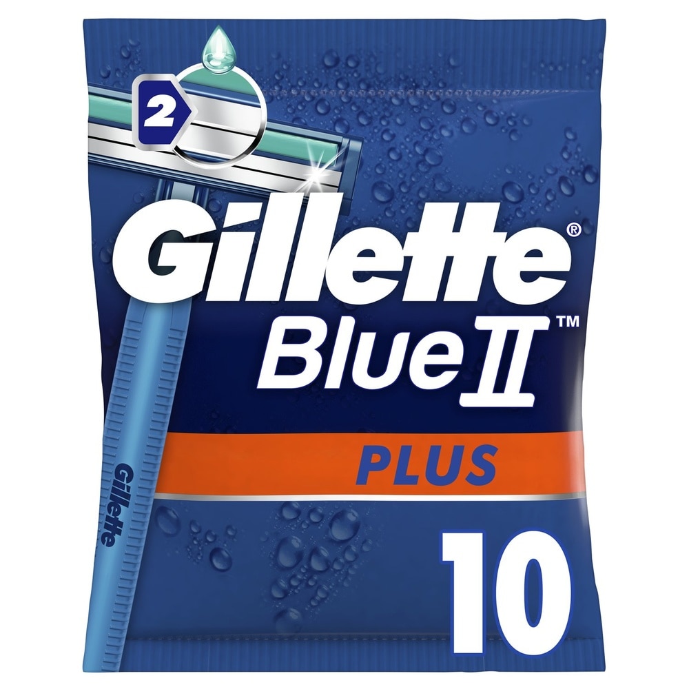 gillette Gillette Blue II Plus Rasoirs Jetables x 10 Rasoirs Jetables