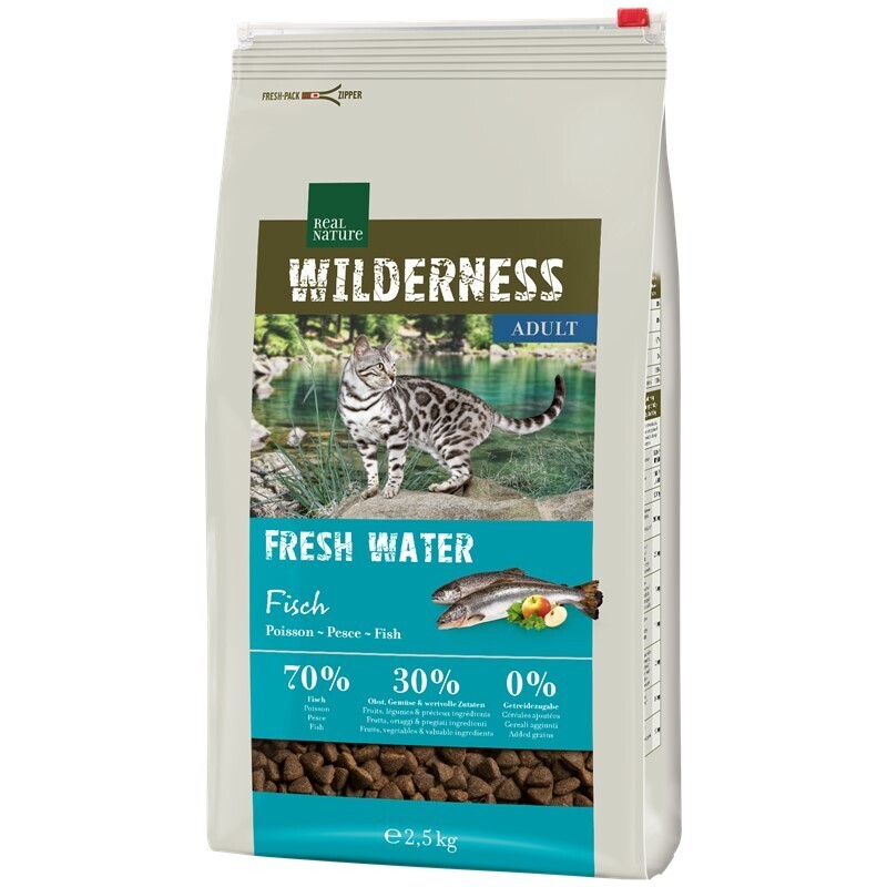 REAL NATURE Trockenfutter REAL NATURE WILDERNESS Adult Fresh Water Fisch 2,5 kg