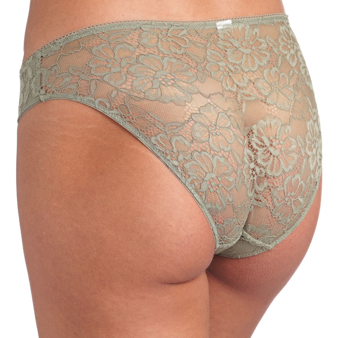 Damen Slip aus floraler Spitze