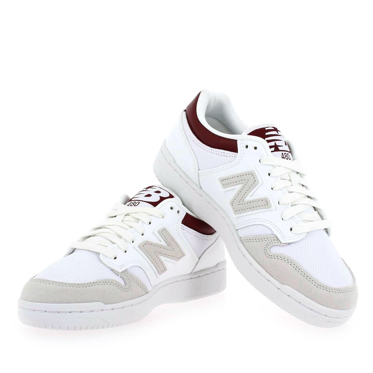New Balance  BB480LKB - Blanc Bordeaux