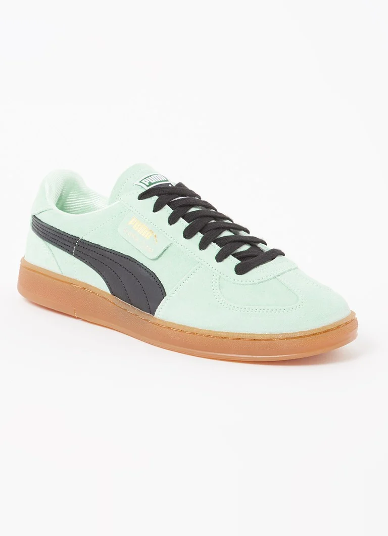 Pantofi sport Puma Super Team Suede cu detalii din piele