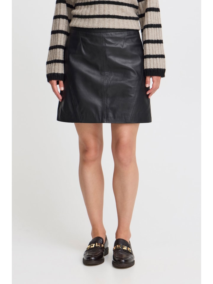 b.young Lederrock BYDARAN SKIRT 2 20815514 moderner Lederrock in Schwarz günstig kaufen