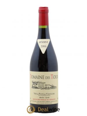 IGP Pays du Vaucluse (Vin de Pays du Vaucluse) Domaine des Tours Merlot-Syrah E.Reynaud  2006 - Lot de 1 Bouteille