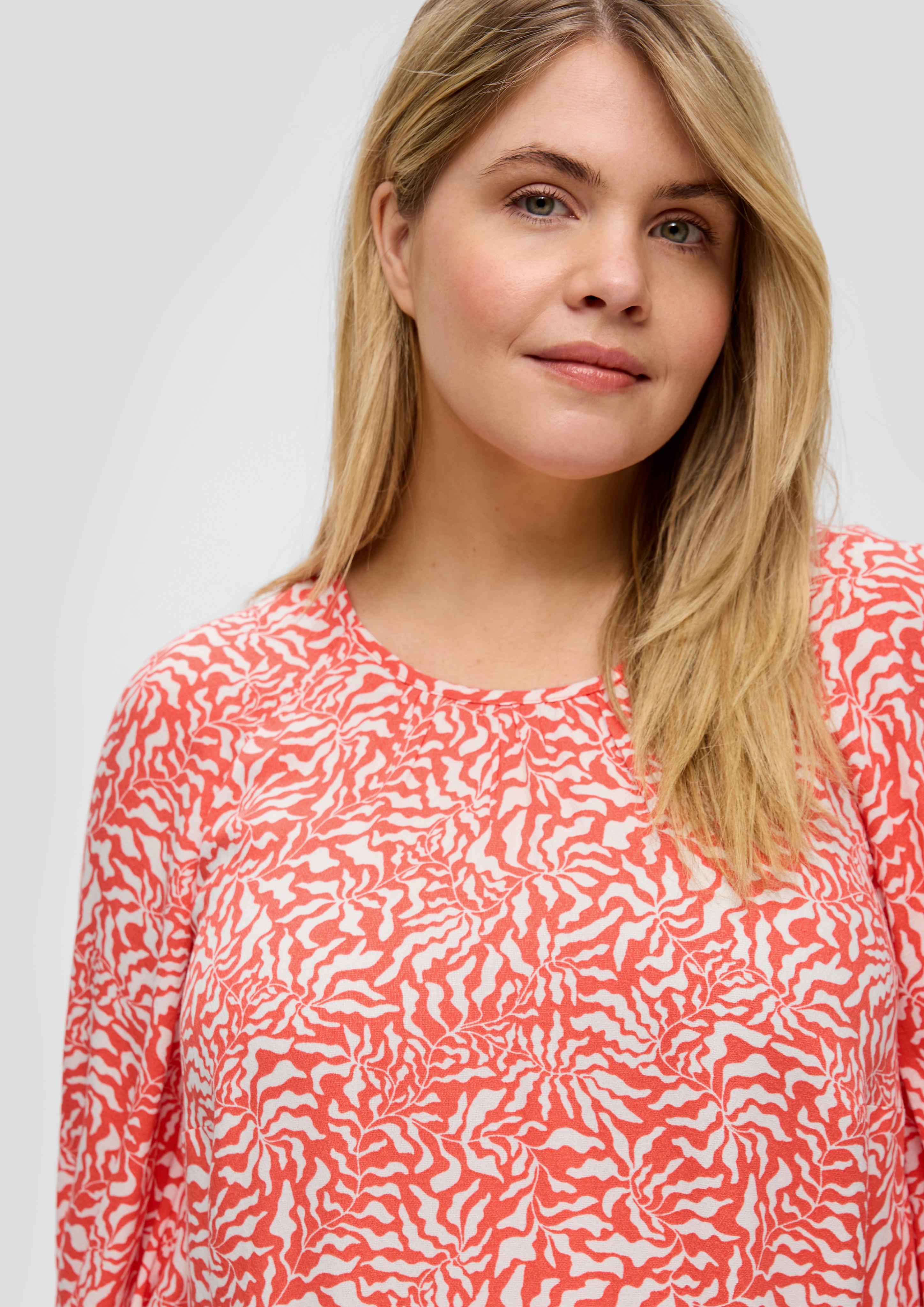 Viskosebluse in O-Shape  2151568-25B1