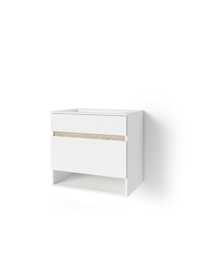 byLiving Waschtisch Marino in Weiß - (B) 60 x (H) 56 x (T) 40 cm günstig kaufen onesize