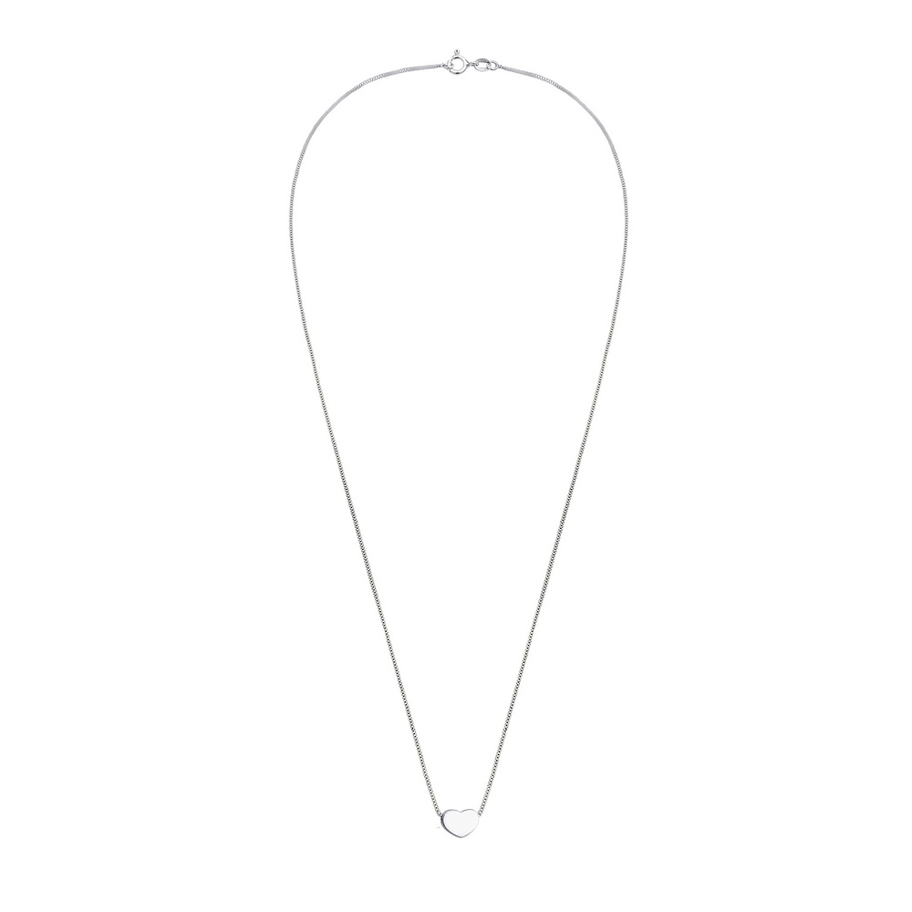 Elli Elli Collier Pendentif Coeur Basic Minimal Collier Femme - (925/1000) Argent Bijoux