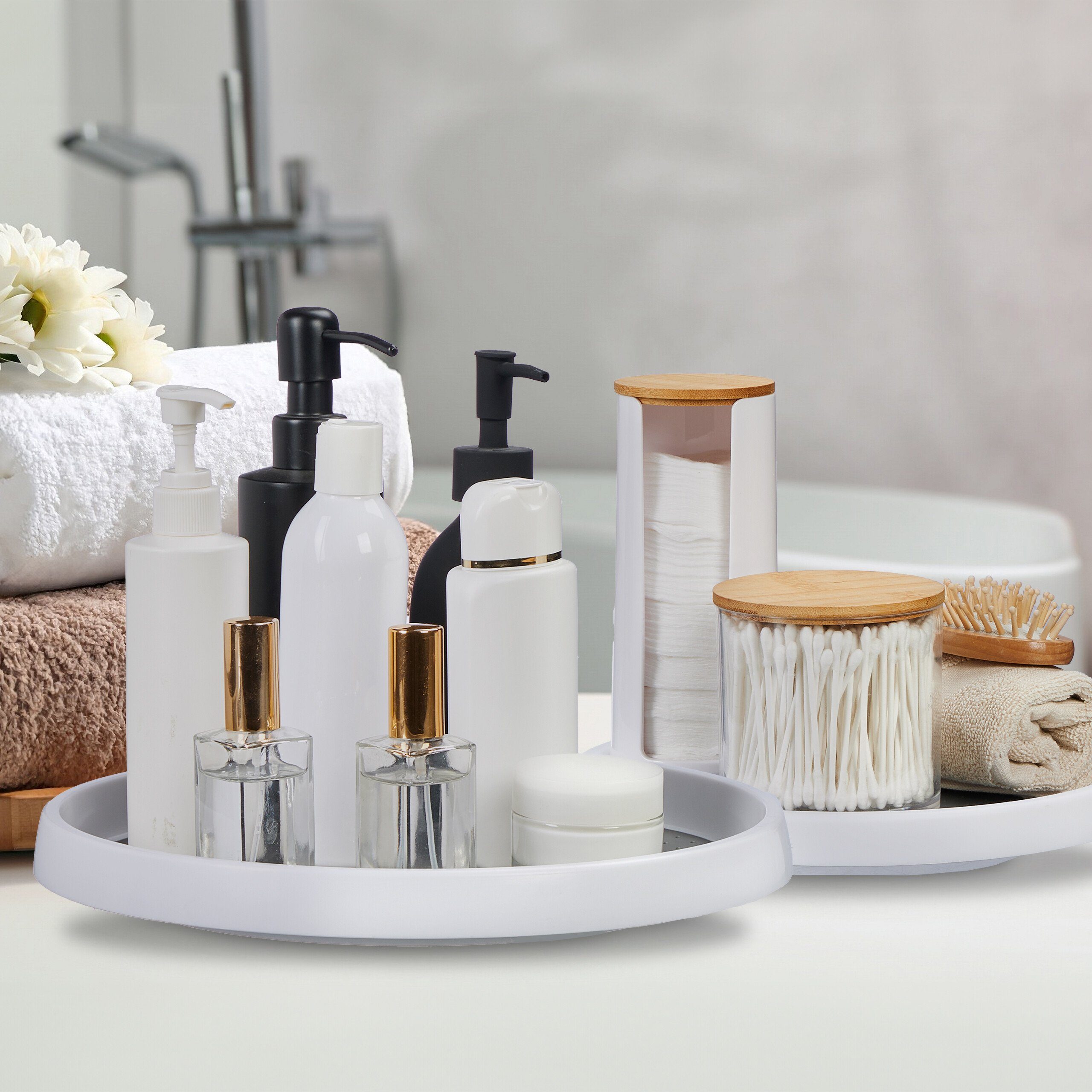 relaxdays Gewürzkarussell Drehteller 2er Set