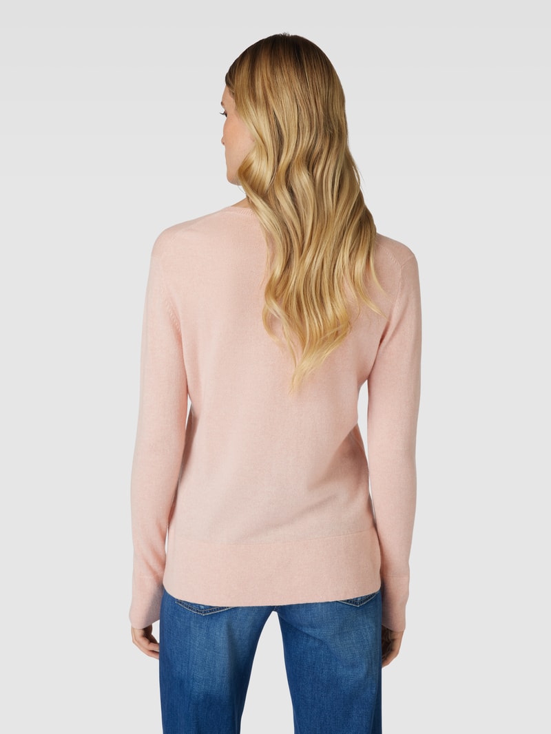 Strickpullover aus Kaschmir in rosa meliert
