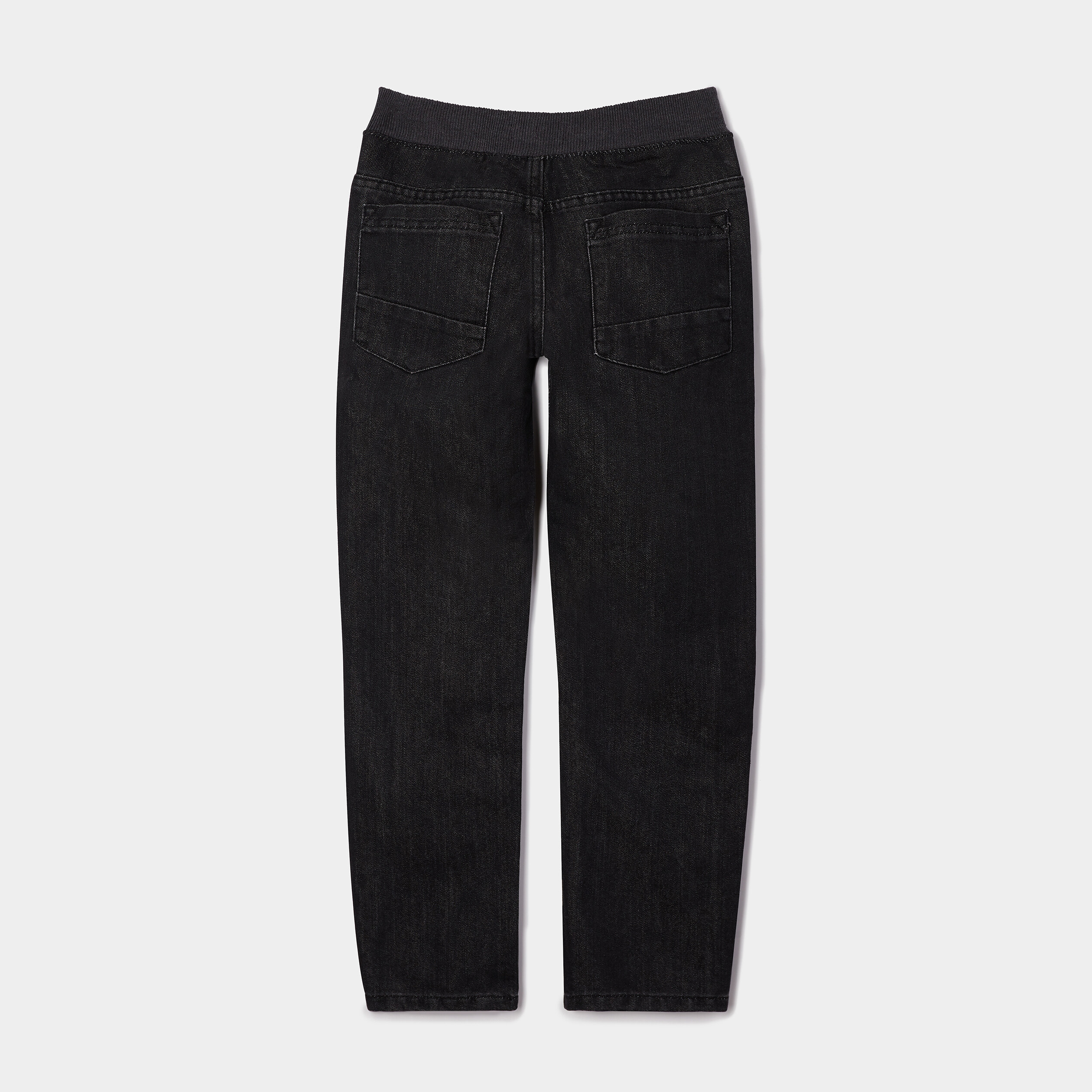 Jeans regular taille ajustable gris garçon | La Halle