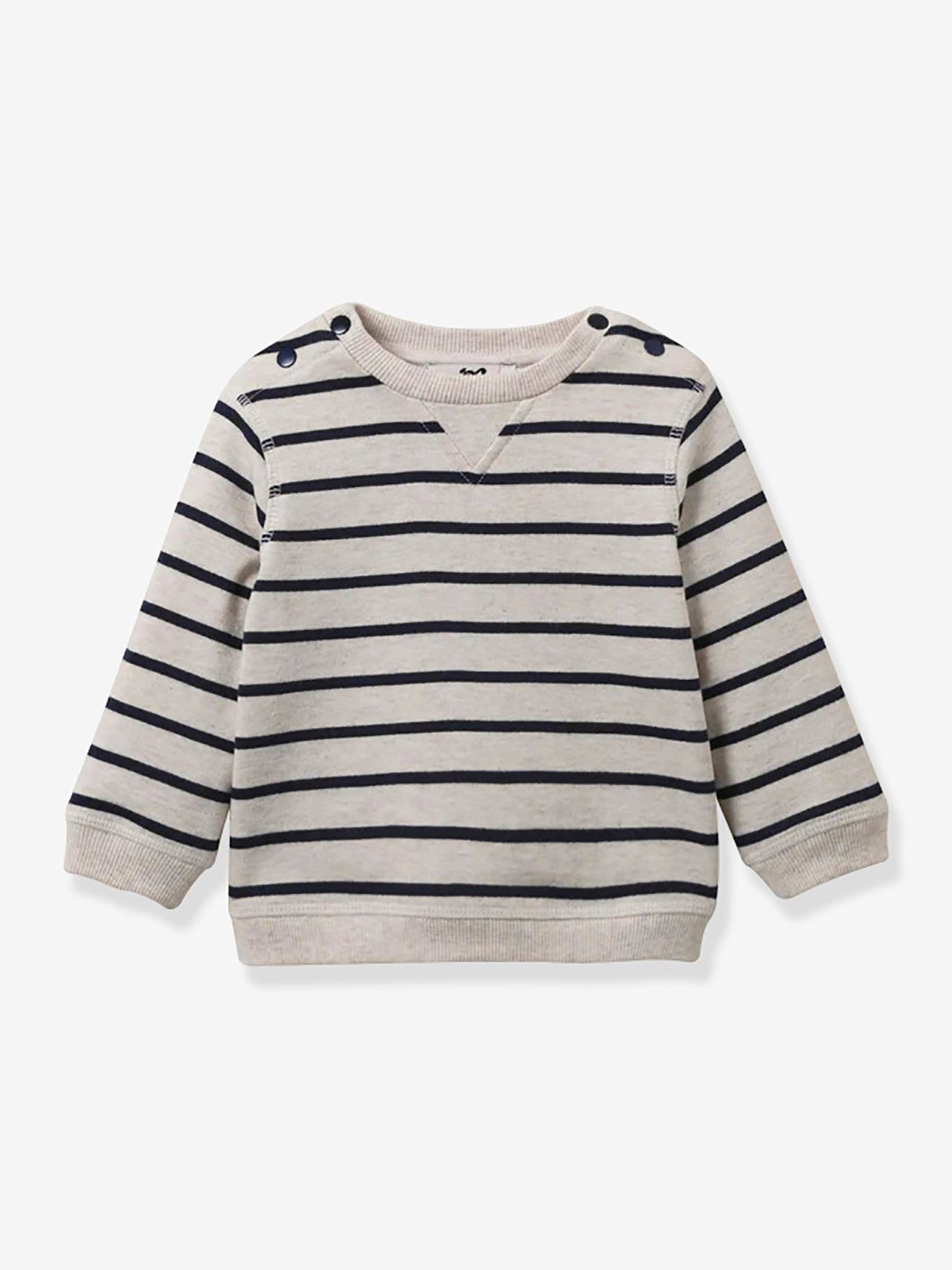 Cyrillus Baby Sweatshirt CYRILLUS, Bio-Baumwolle - marine gestreift
