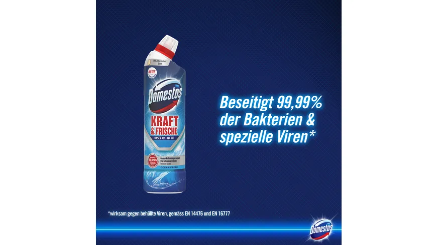 Domestos WC-Gel Kraft & Frische Ocean Fresh 0.75 l