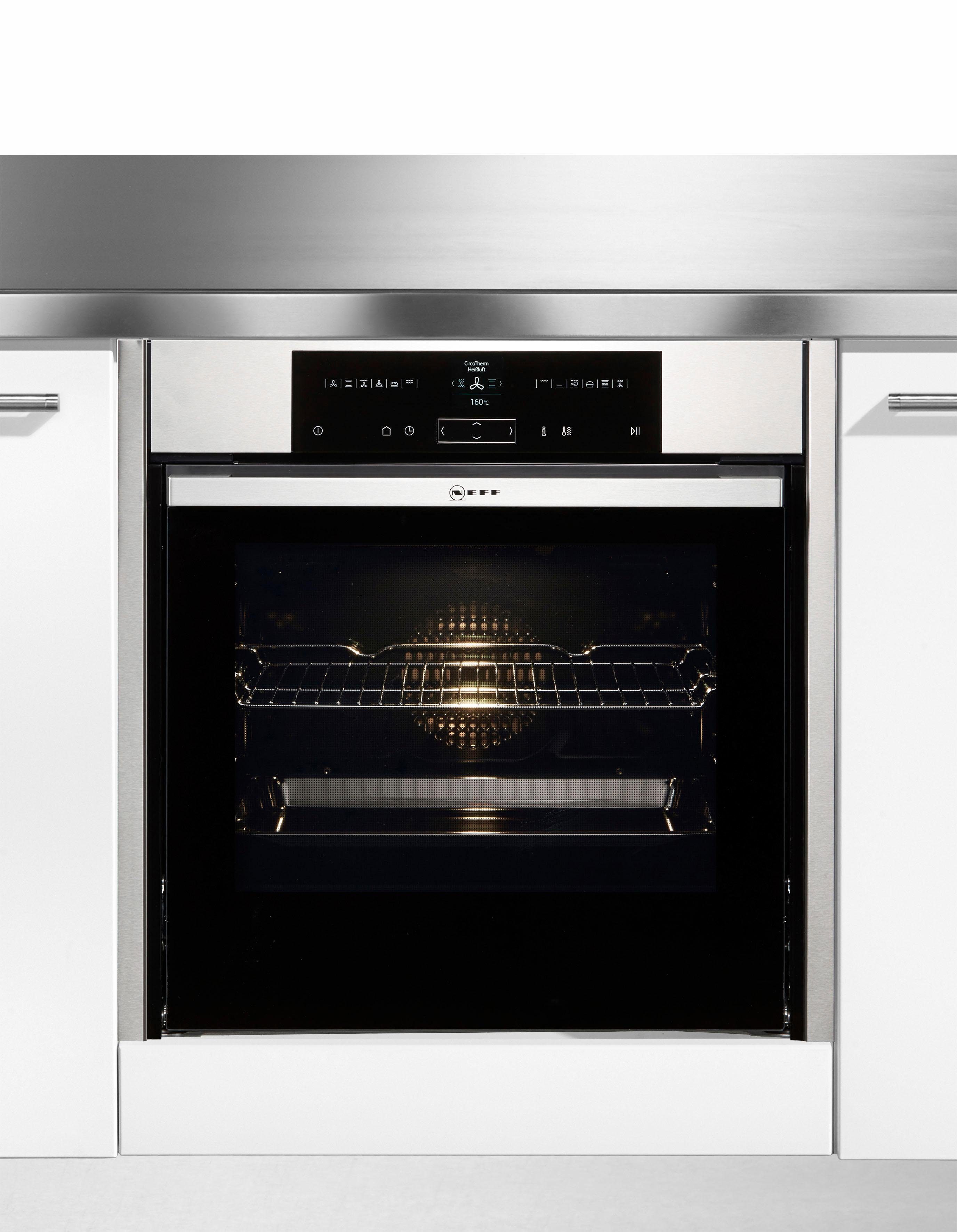 NEFF Pyrolyse Backofen N 70 B55CR20N0, mit Teleskopauszug nachrüstbar, Pyrolyse-Selbstreinigung, mit Slide&Hide®