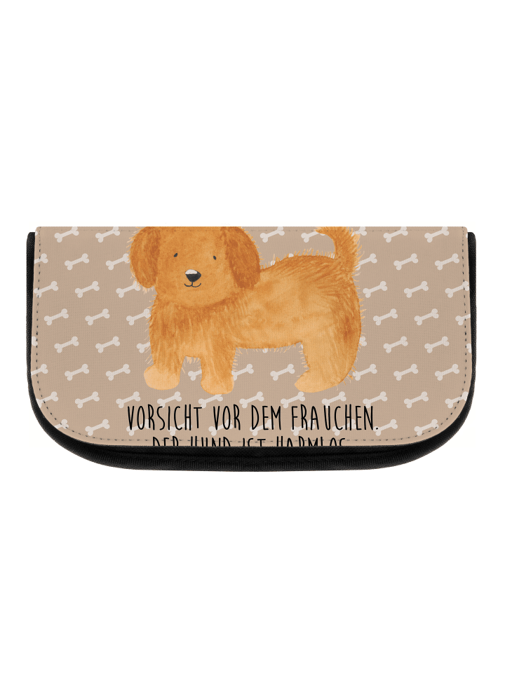 Mr. & Mrs. Panda Kosmetiktasche Hund Flauschig mit Spruch in Hundeglück günstig kaufen onesize