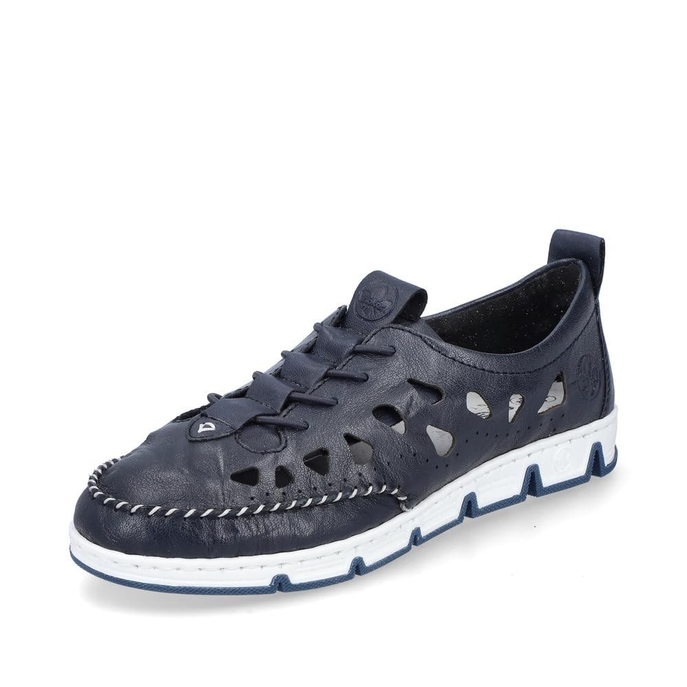 RIEKER Sportliche Slipper blau