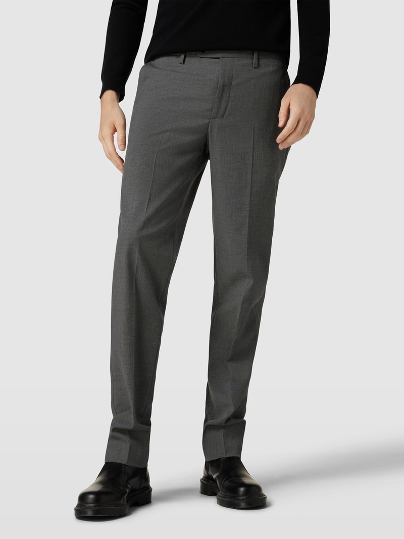 Slim Fit Anzughose mit Eingrifftaschen Modell 'boston' in anthrazit
