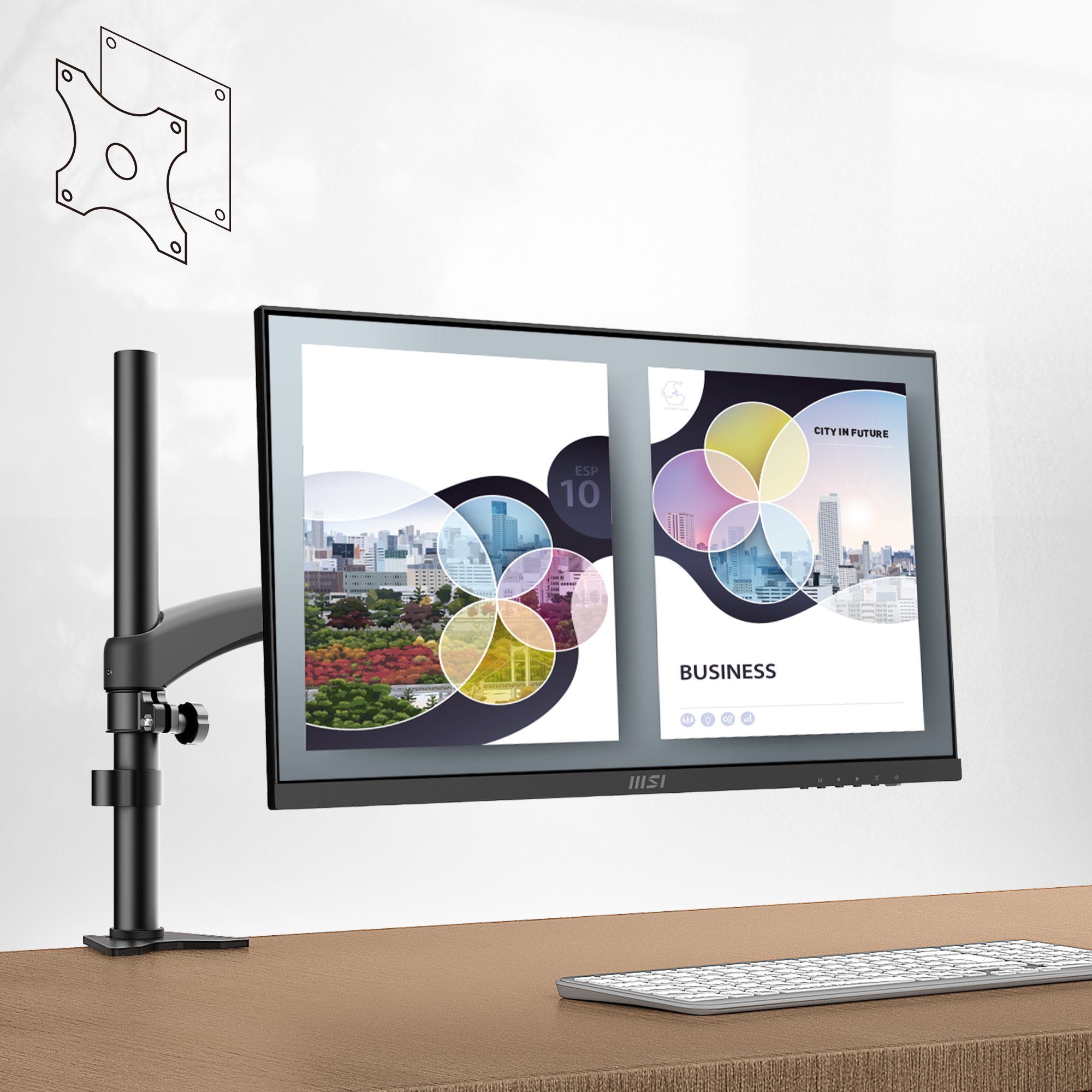 MSI Modern MD2412P LED-Monitor (60 cm/24 