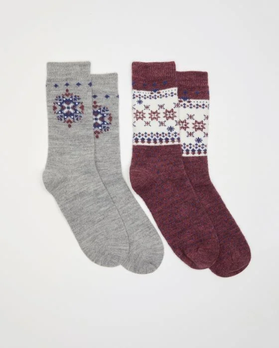 Lot de 2 paires de chaussettes maille Thermolactyl