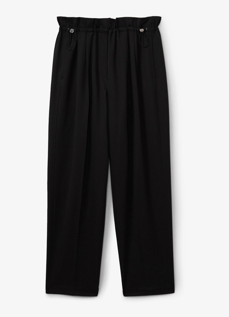 Reiss Essie mid waist tapered fit trousers with drawstring