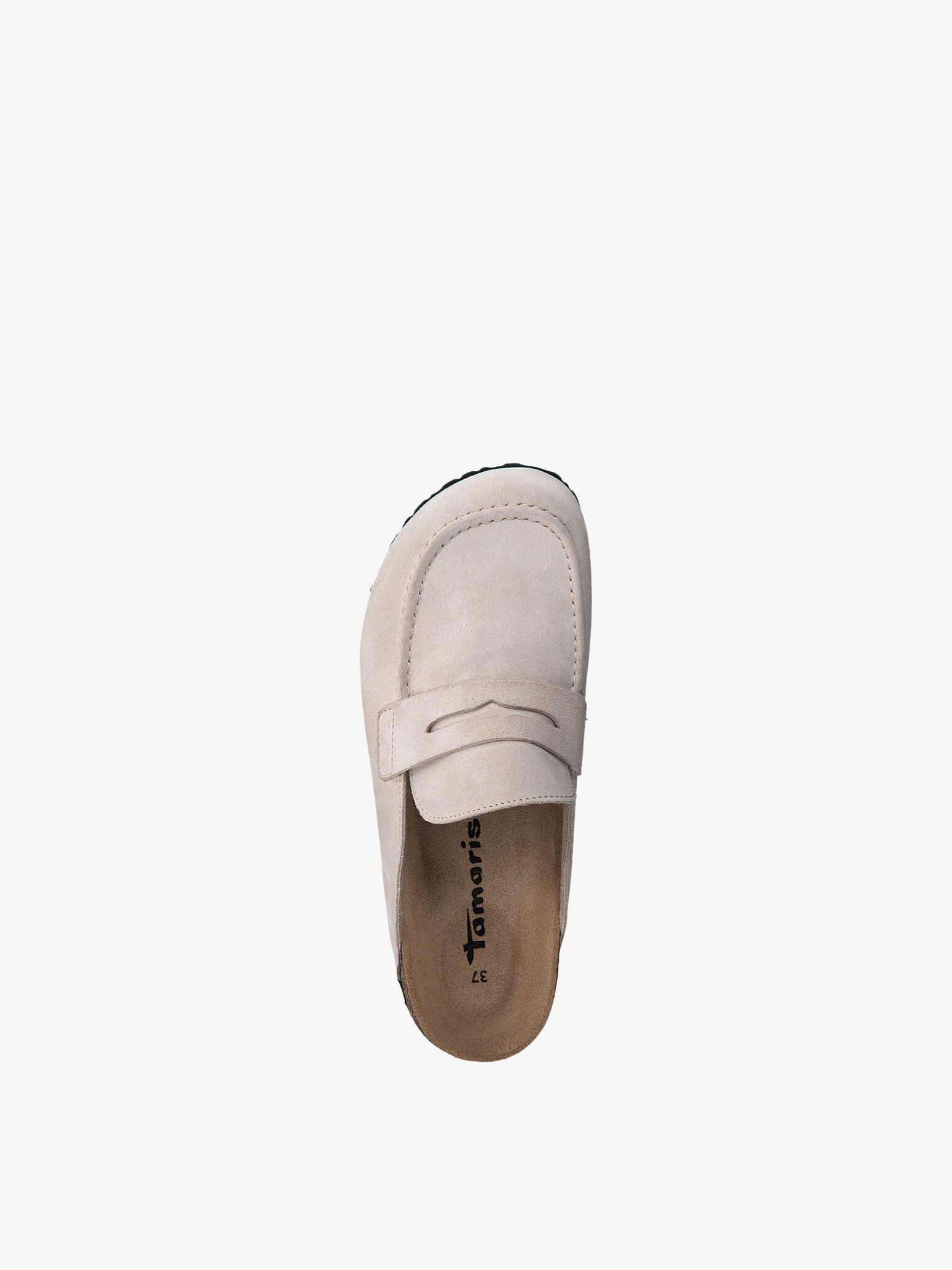 Mule en cuir - beige