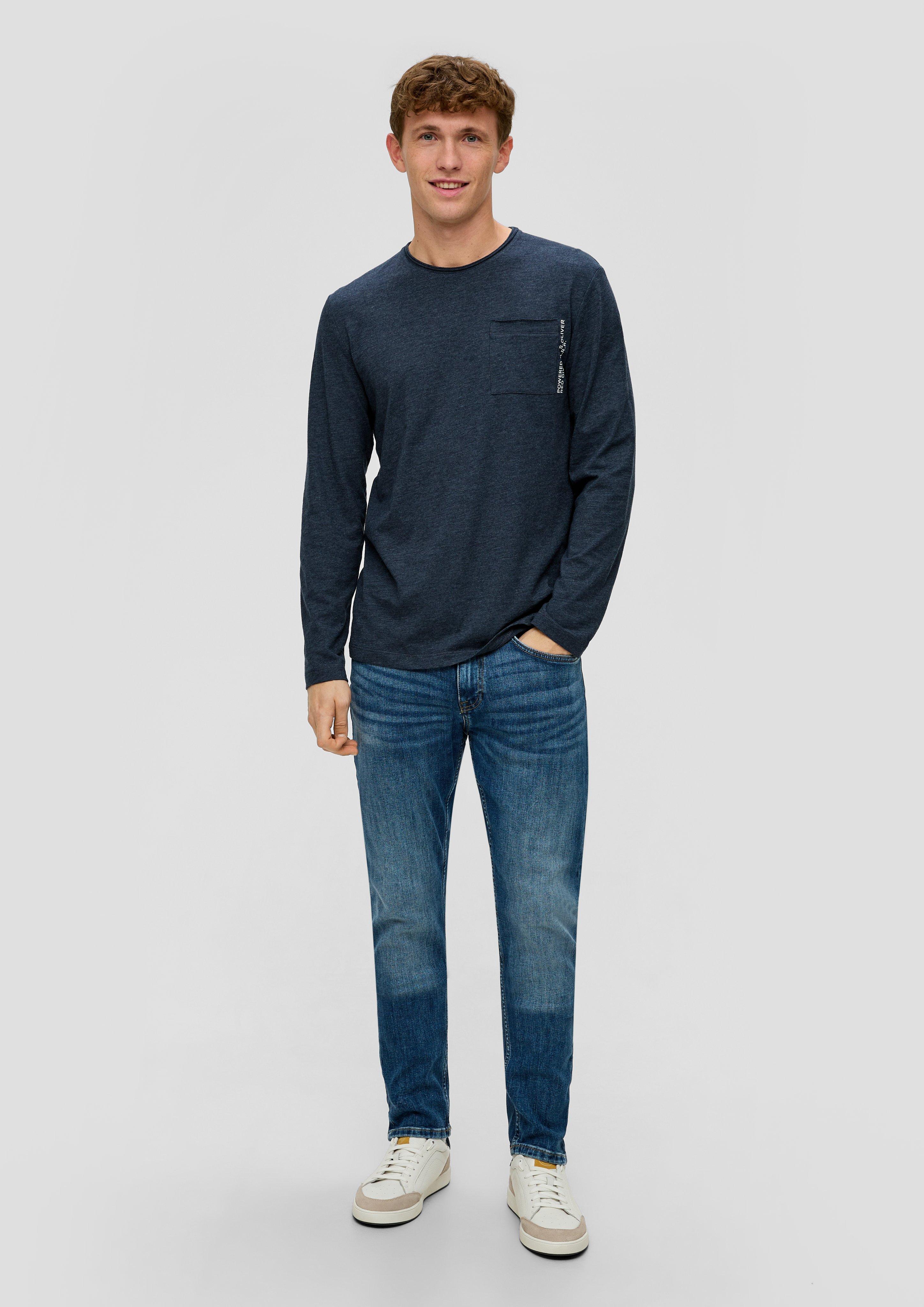 Longsleeve mit aufgesetzter Brusttasche  2141471-59W1