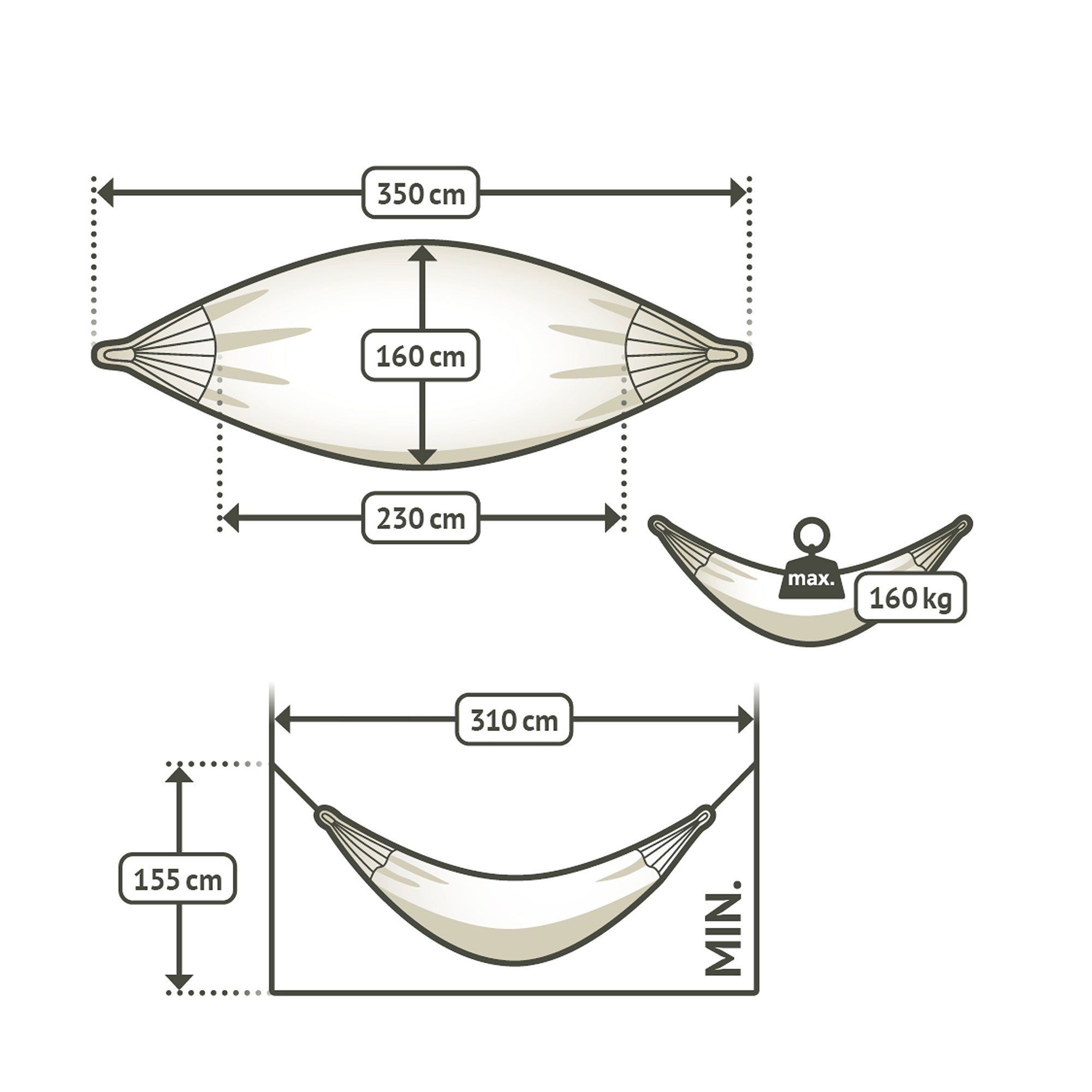 La Siesta Hängematte Brisa Toucan - Klassische Doppel-Hängematte Outdoor- LA SIESTA, Hochwertige Qualität