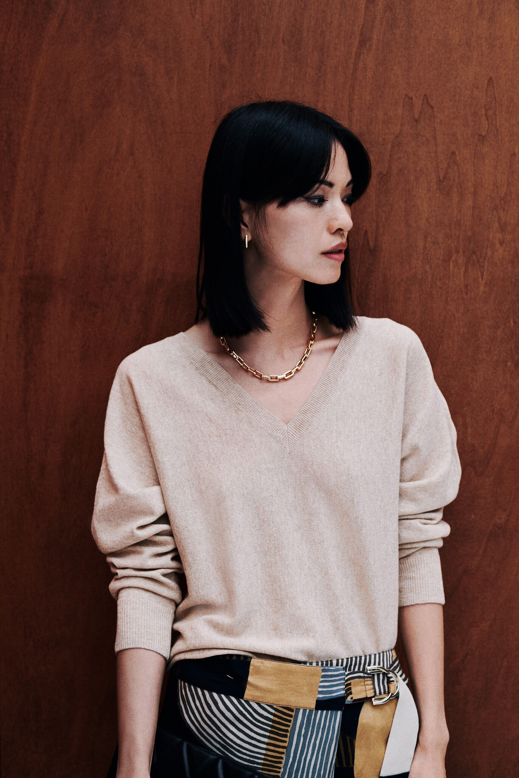 Pull malwen marron femme