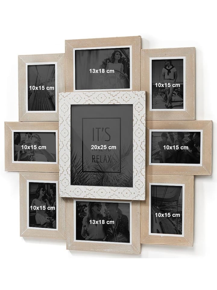 kobolo Bilderrahmen Collage LIA9 in Beige günstig kaufen onesize