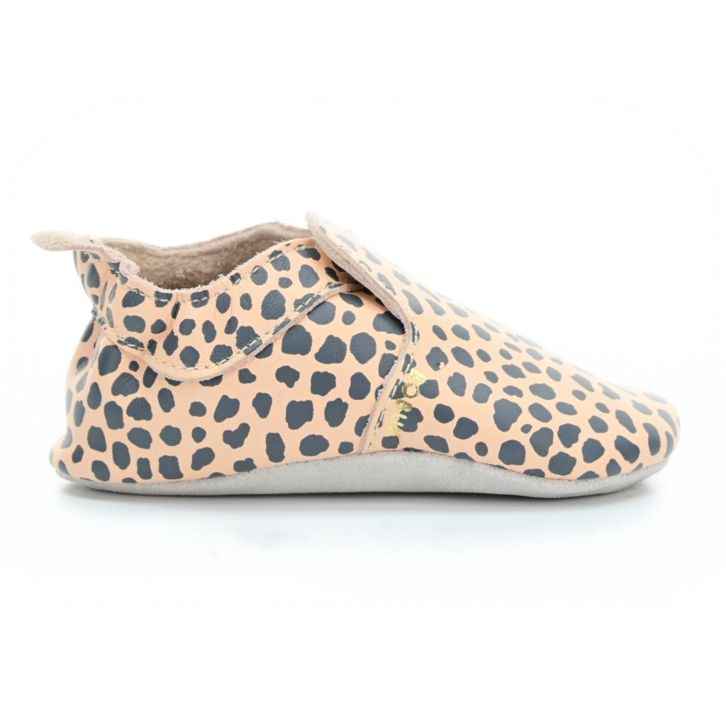 Bobux Dalmation Print Rose (Soft Sole) Krabbelschuhe