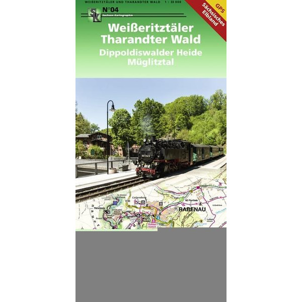 Weißeritztäler - Tharandter Wald - Wanderkarte