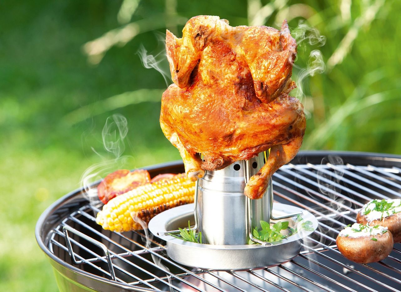grillgourmet Edelstahl-Hähnchengriller