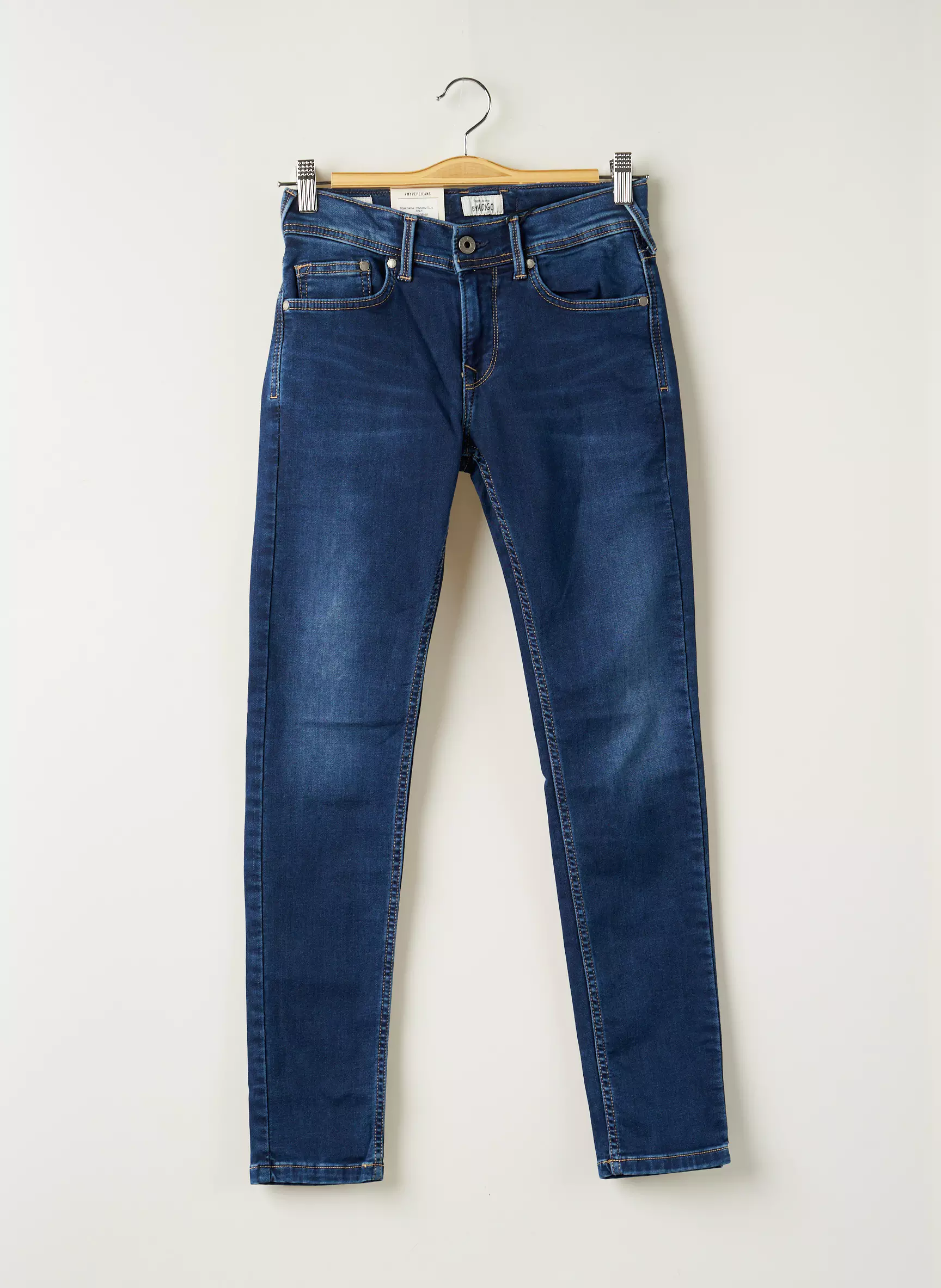 Pepe Jeans Jeans Coupe Slim Garcon couleur bleu