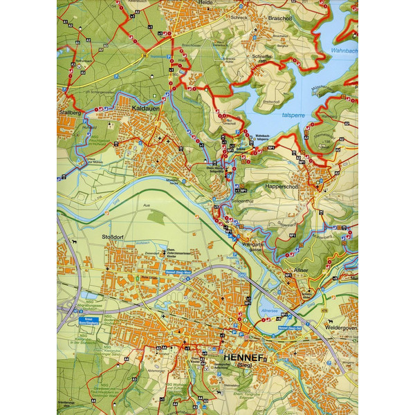 Naturregion Sieg Wanderkarte - Wanderkarte