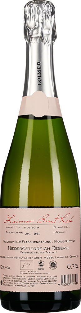 Loimer Sekt Reserve Brut Rosé im Geschenkkarton